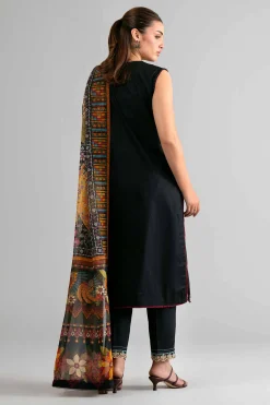 3 Piece - Digital Printed Embroidered Suit - 42601712