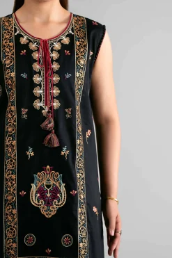 3 Piece - Digital Printed Embroidered Suit - 42601712