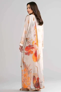 3 Piece - Digital Printed Embroidered Suit - 42601739