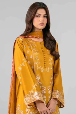 3 Piece - Digital Printed Embroidered Suit - 42601774