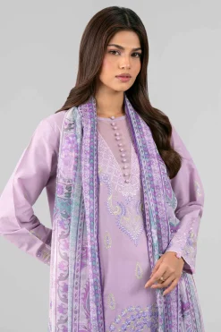 3 Piece - Digital Printed Embroidered Suit - 42601775