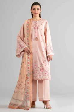 3 Piece - Digital Printed Embroidered Suit - 42601713