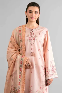 3 Piece - Digital Printed Embroidered Suit - 42601713