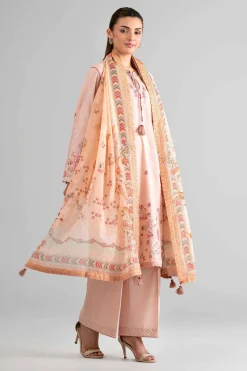 3 Piece - Digital Printed Embroidered Suit - 42601713