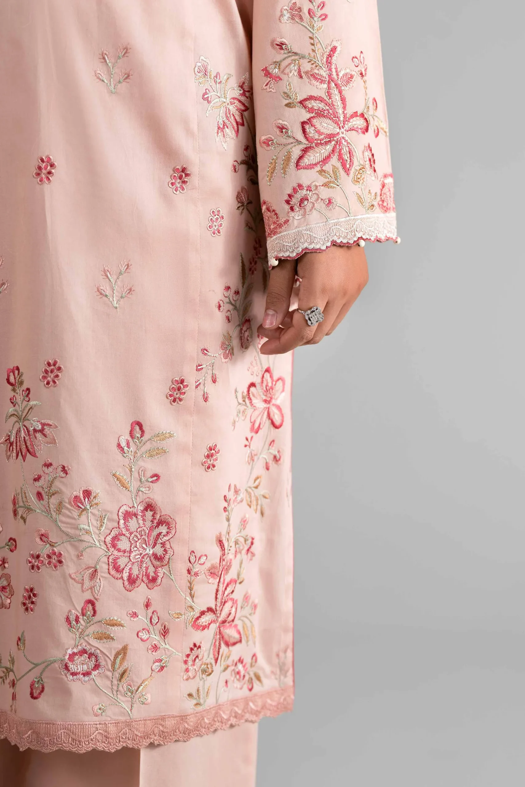 3 Piece - Digital Printed Embroidered Suit - 42601713