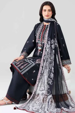 3 Piece - Digital Printed Embroidered Suit - 42601833