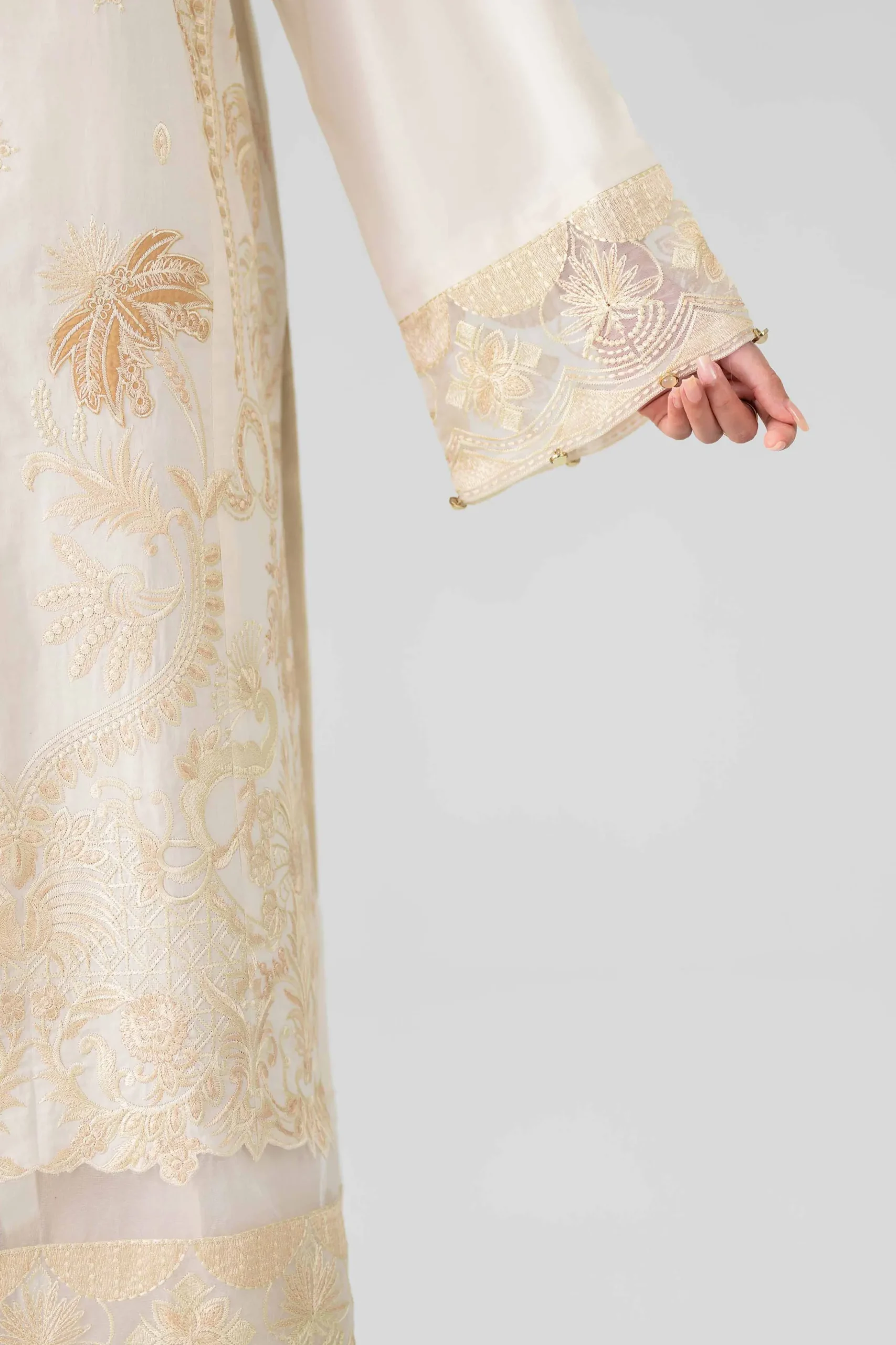 3 Piece - Digital Printed Embroidered Suit - 42601706