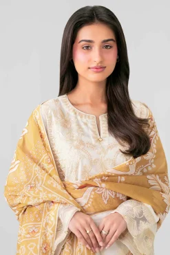 3 Piece - Digital Printed Embroidered Suit - 42601706