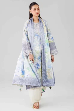 3 Piece - Digital Printed Embroidered Suit - 42601802