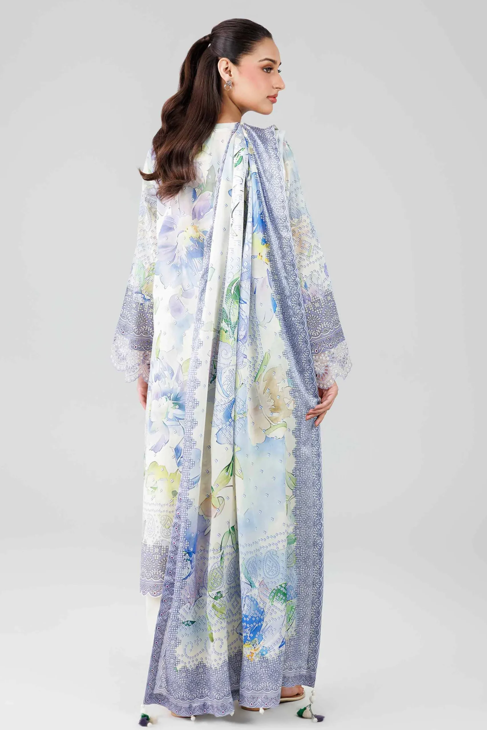 3 Piece - Digital Printed Embroidered Suit - 42601802