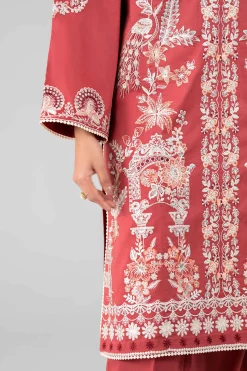 3 Piece - Digital Printed Embroidered Suit - 42601769