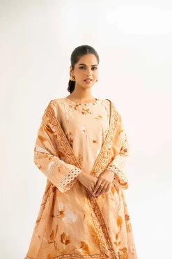 3 Piece - Digital Printed Embroidered Suit - 42502211