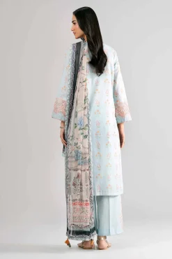 3 Piece - Digital Printed Embroidered Suit - 42601758