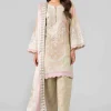 3 Piece - Digital Printed Embroidered Suit - 42601803