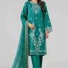 3 Piece - Digital Printed Embroidered Suit - 42601778