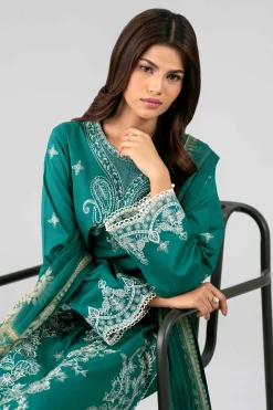 3 Piece - Digital Printed Embroidered Suit - 42601778