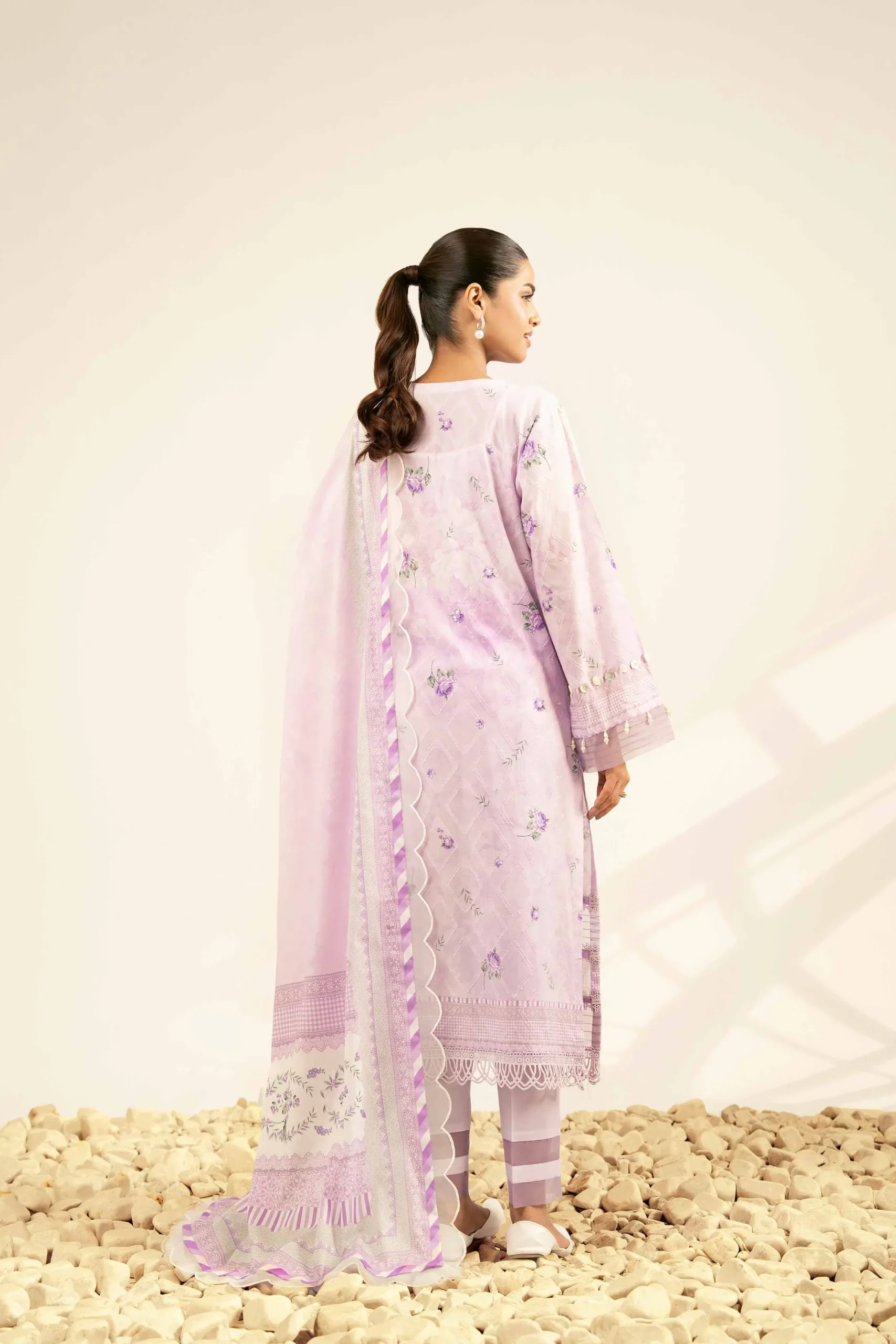 3 Piece - Digital Printed Jacquard Suit - 42502120