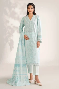 3 Piece - Digital Printed Jacquard Suit - 42502119