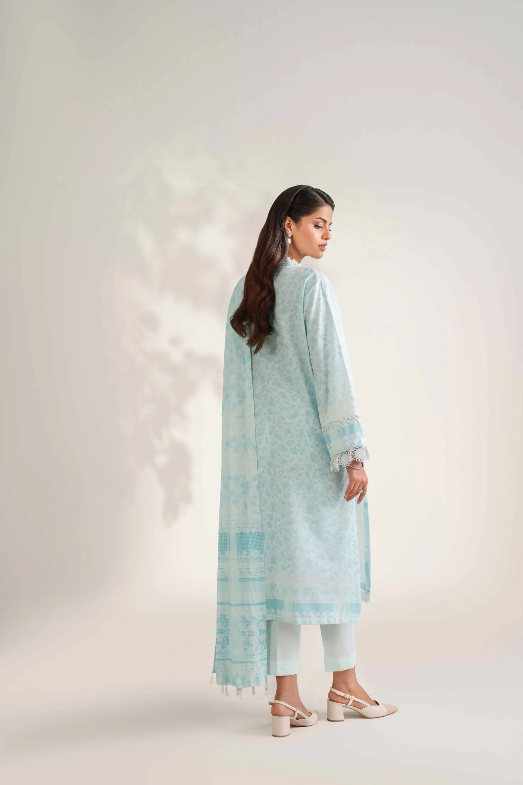 3 Piece - Digital Printed Jacquard Suit - 42502119