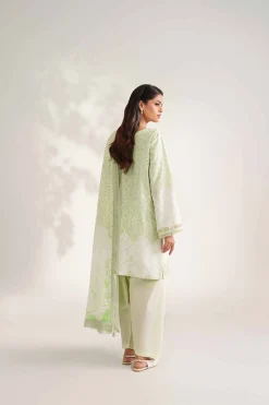 3 Piece - Digital Printed Jacquard Suit - 42502123