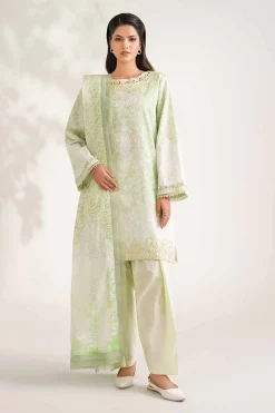 3 Piece - Digital Printed Jacquard Suit - 42502123