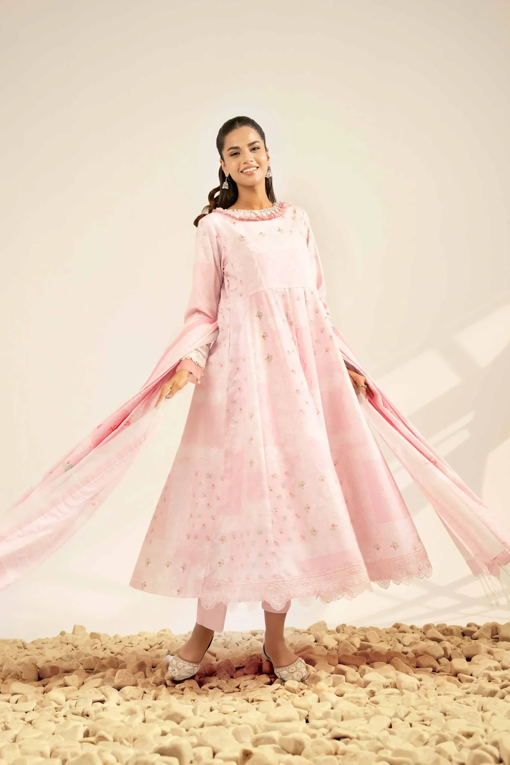 3 Piece - Digital Printed Jacquard Suit - 42502116