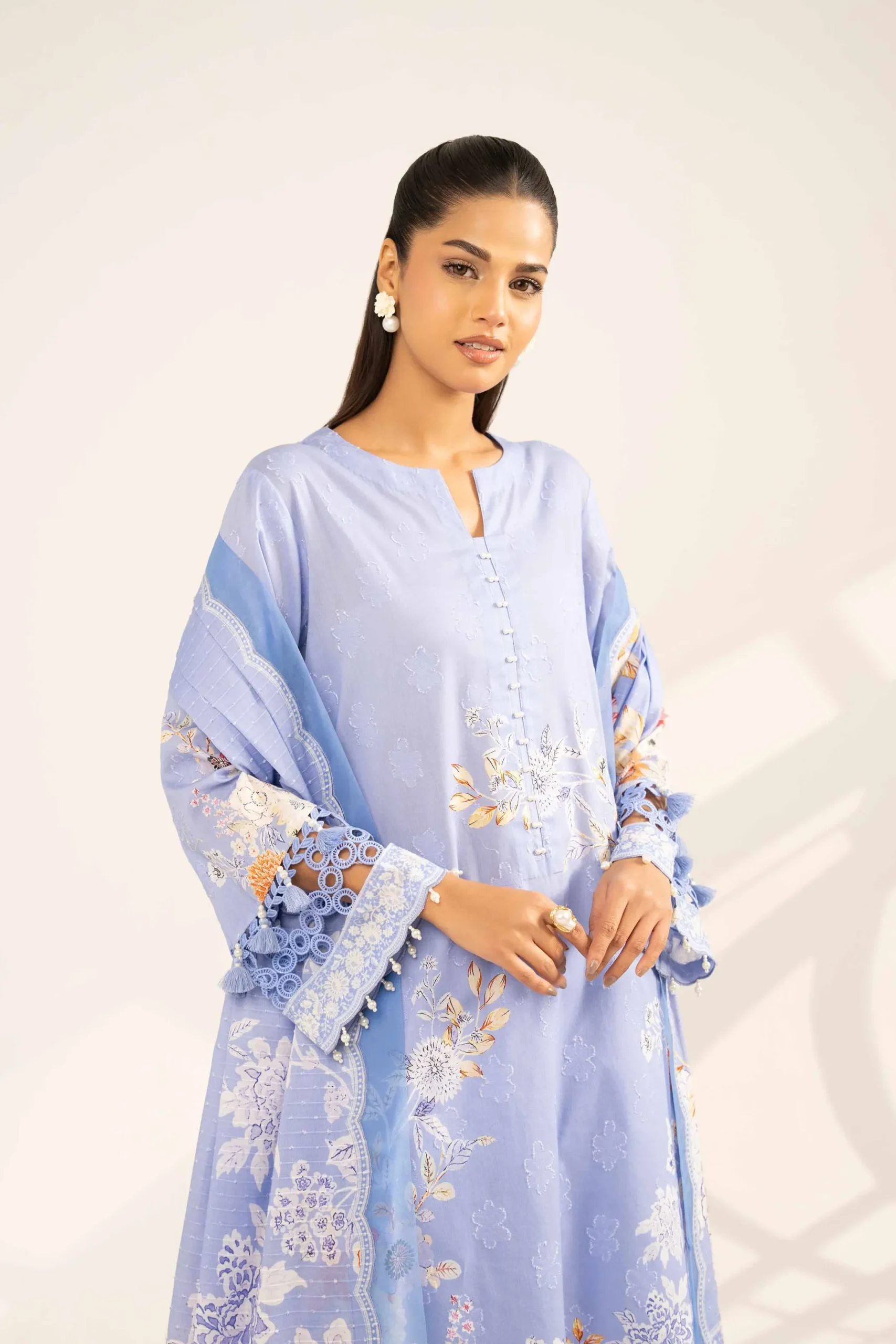 3 Piece - Digital Printed Jacquard Suit - 42502115
