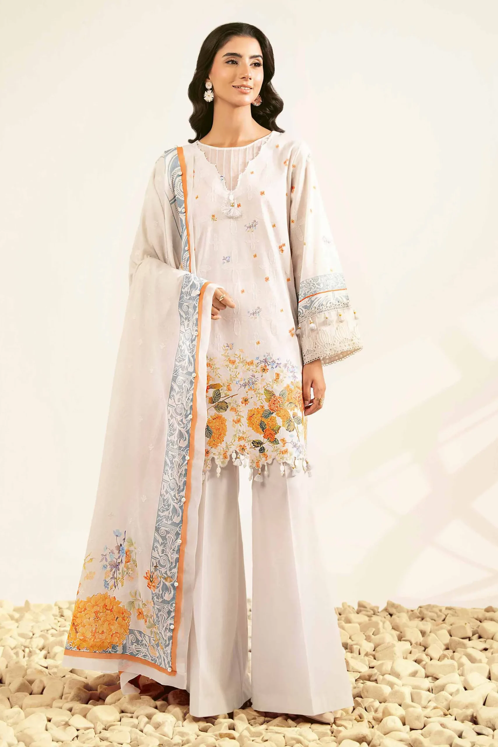 3 Piece - Digital Printed Jacquard Suit - 42502118