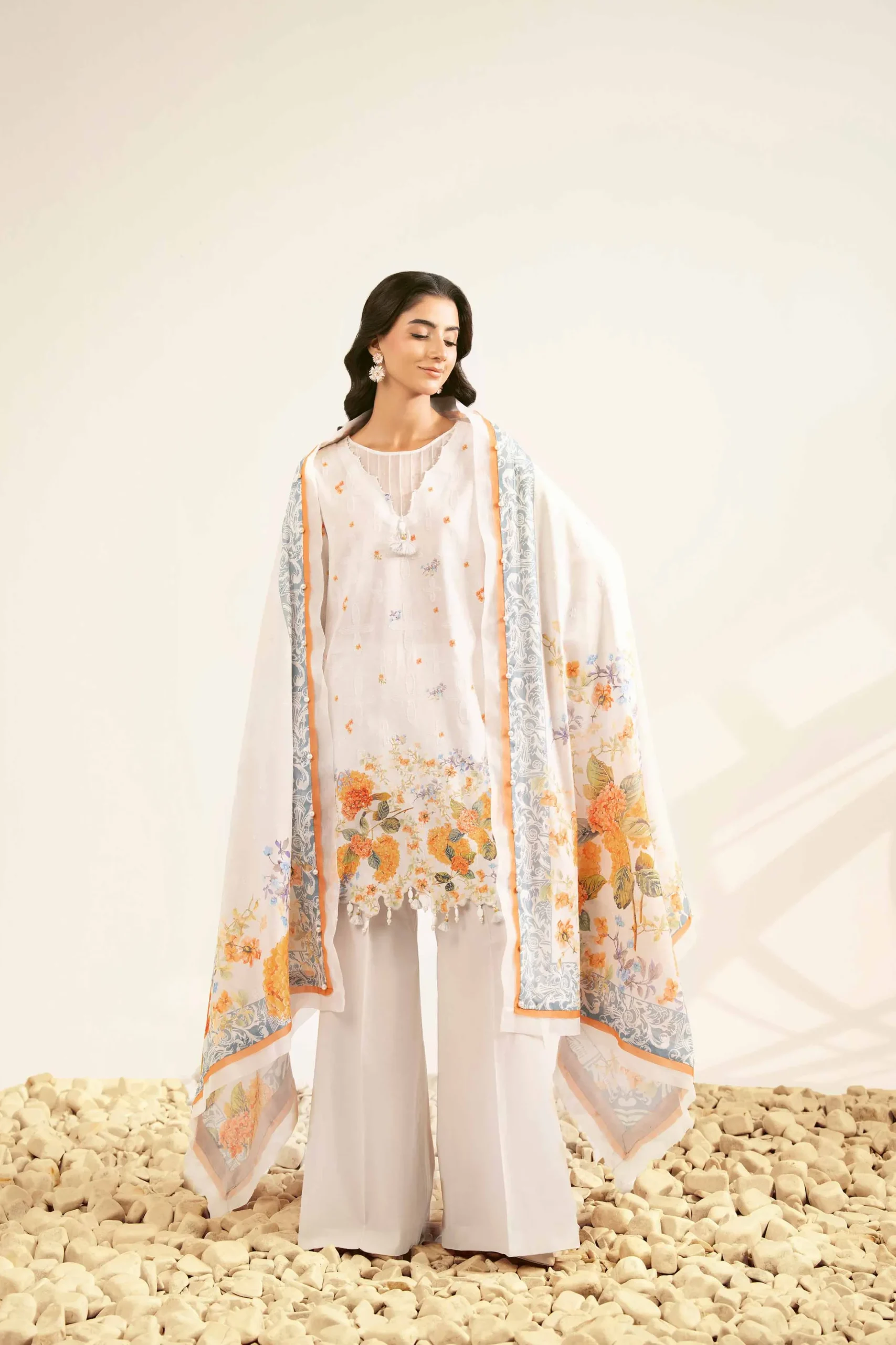 3 Piece - Digital Printed Jacquard Suit - 42502118