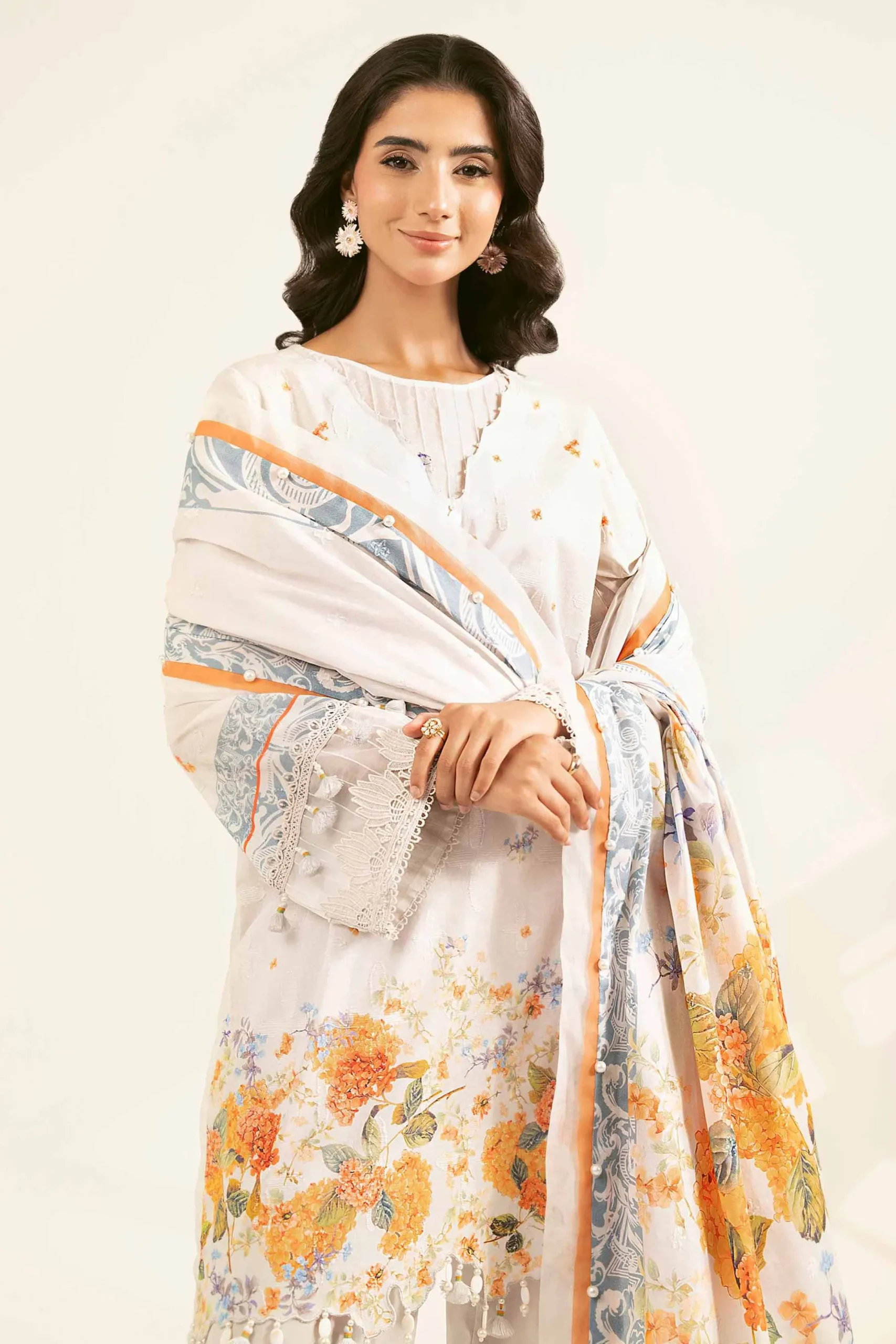 3 Piece - Digital Printed Jacquard Suit - 42502118