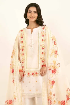 3 Piece - Digital Printed Jacquard Suit - 42502117