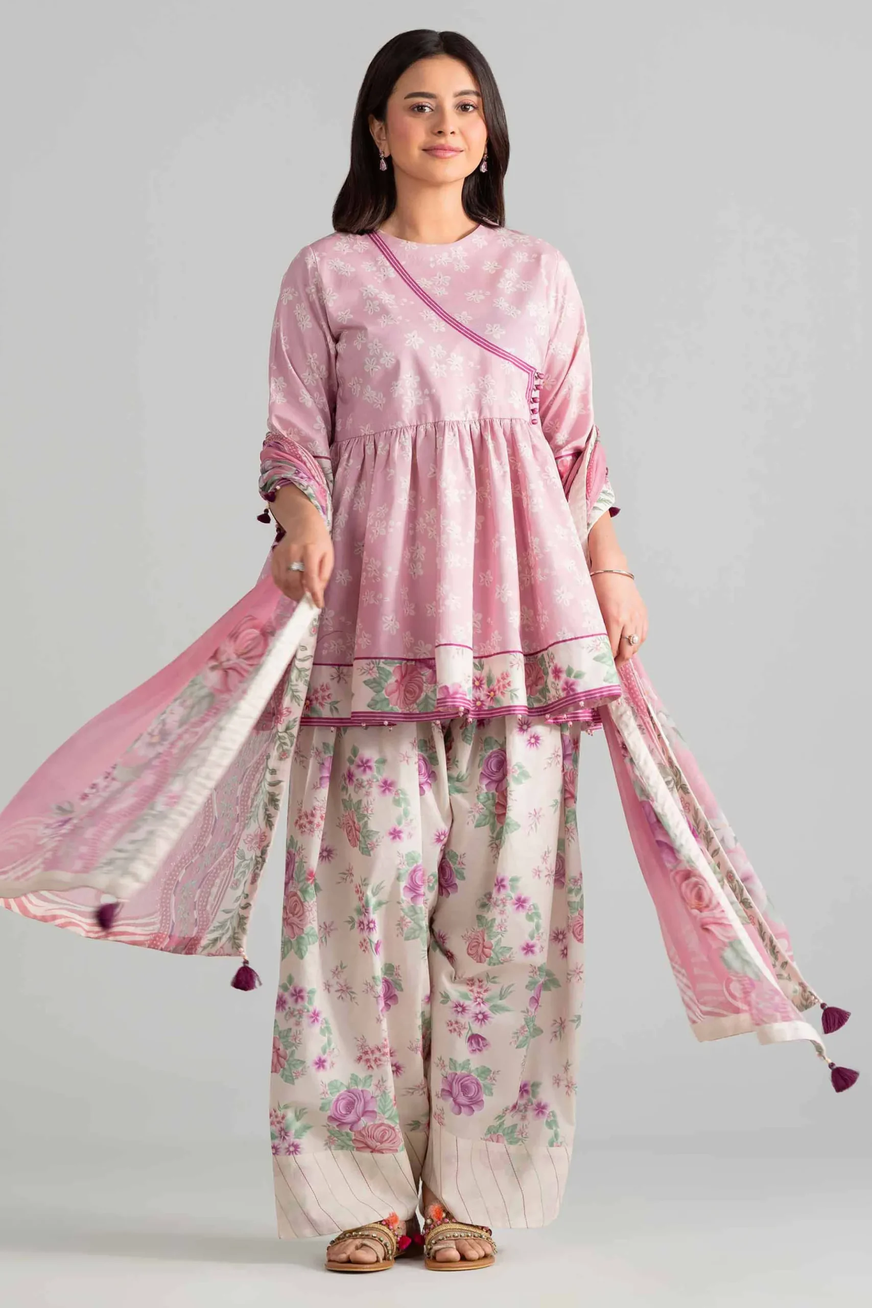 3 Piece - Digital Printed Suit - 42601896