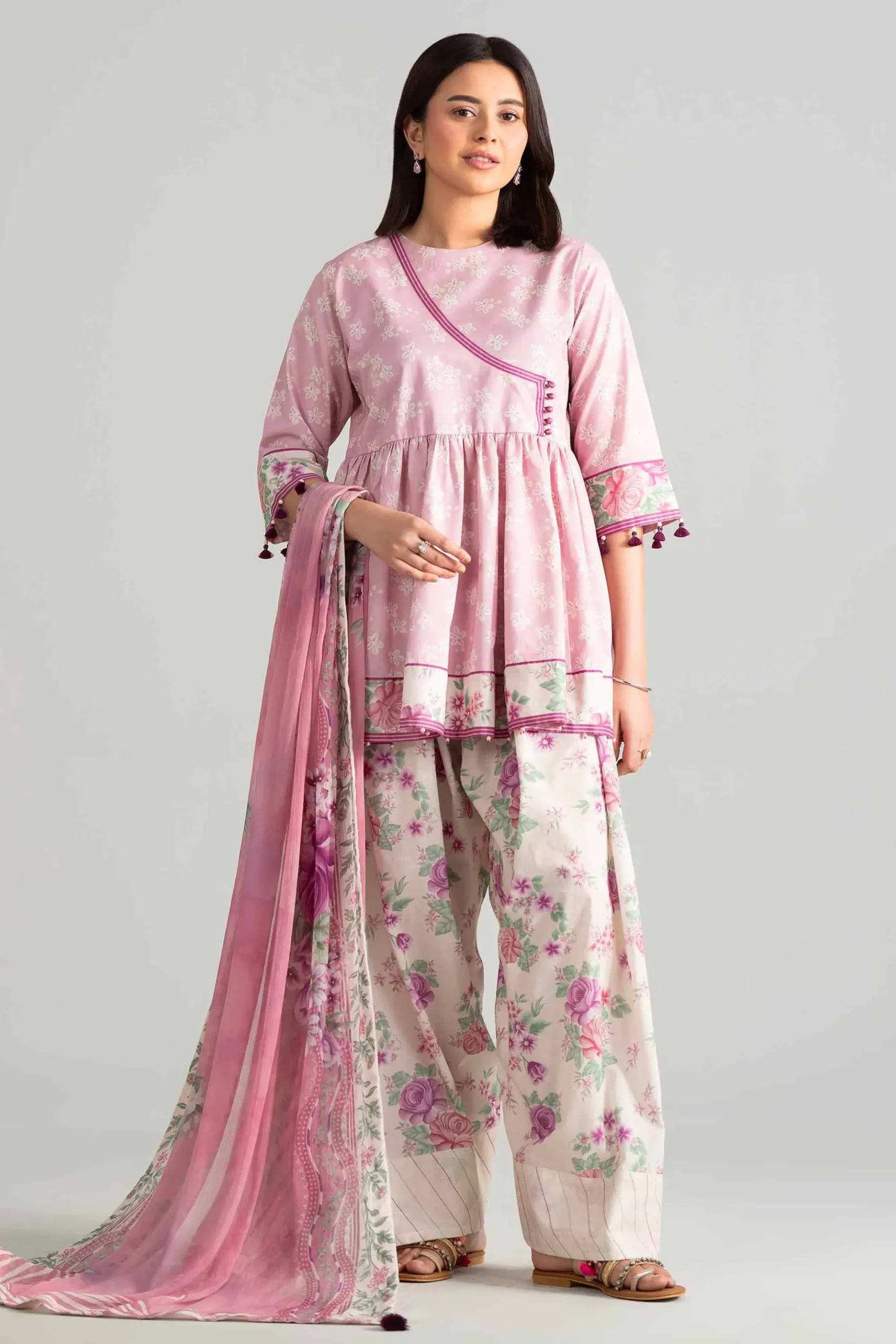 3 Piece - Digital Printed Suit - 42601896