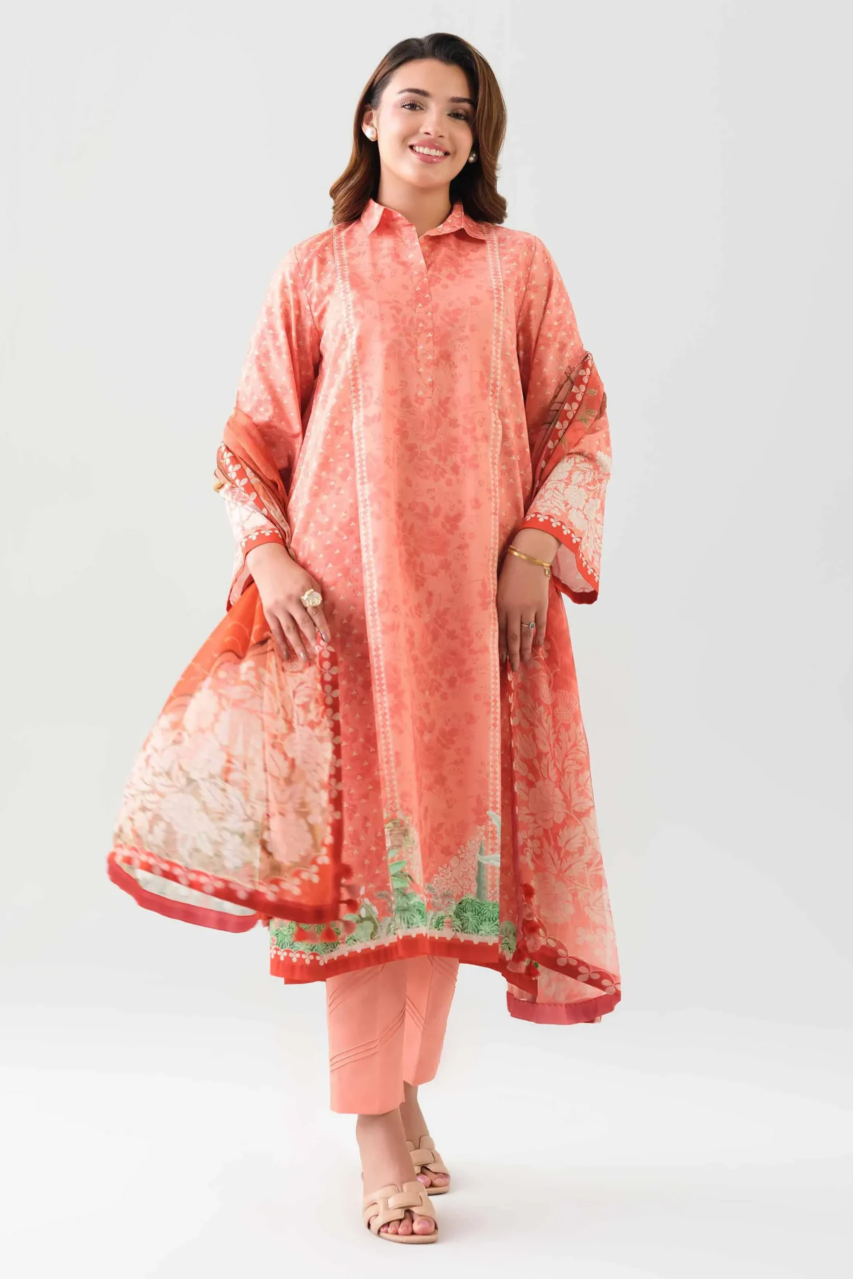 3 Piece - Digital Printed Suit - 42601159