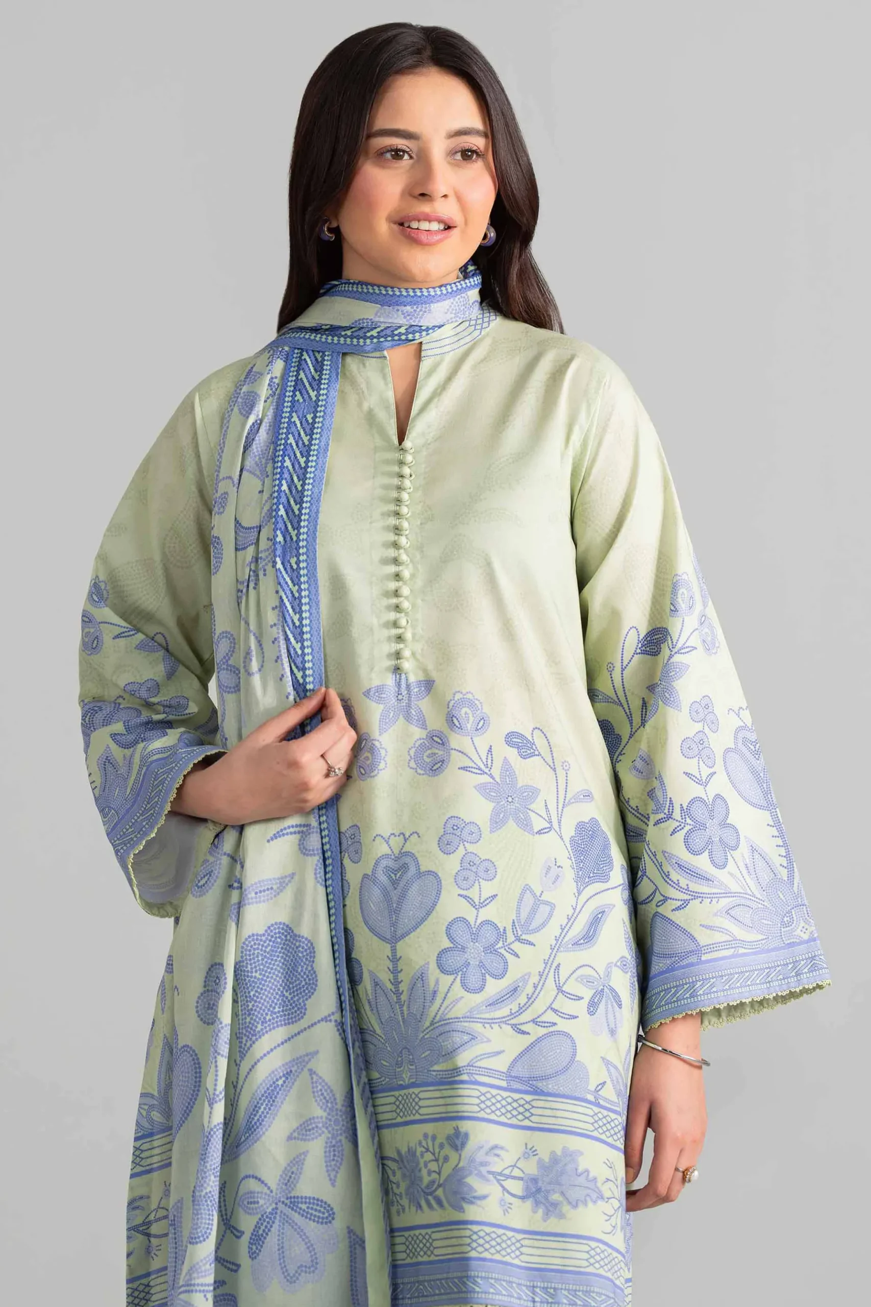 3 Piece - Digital Printed Suit - 42601846