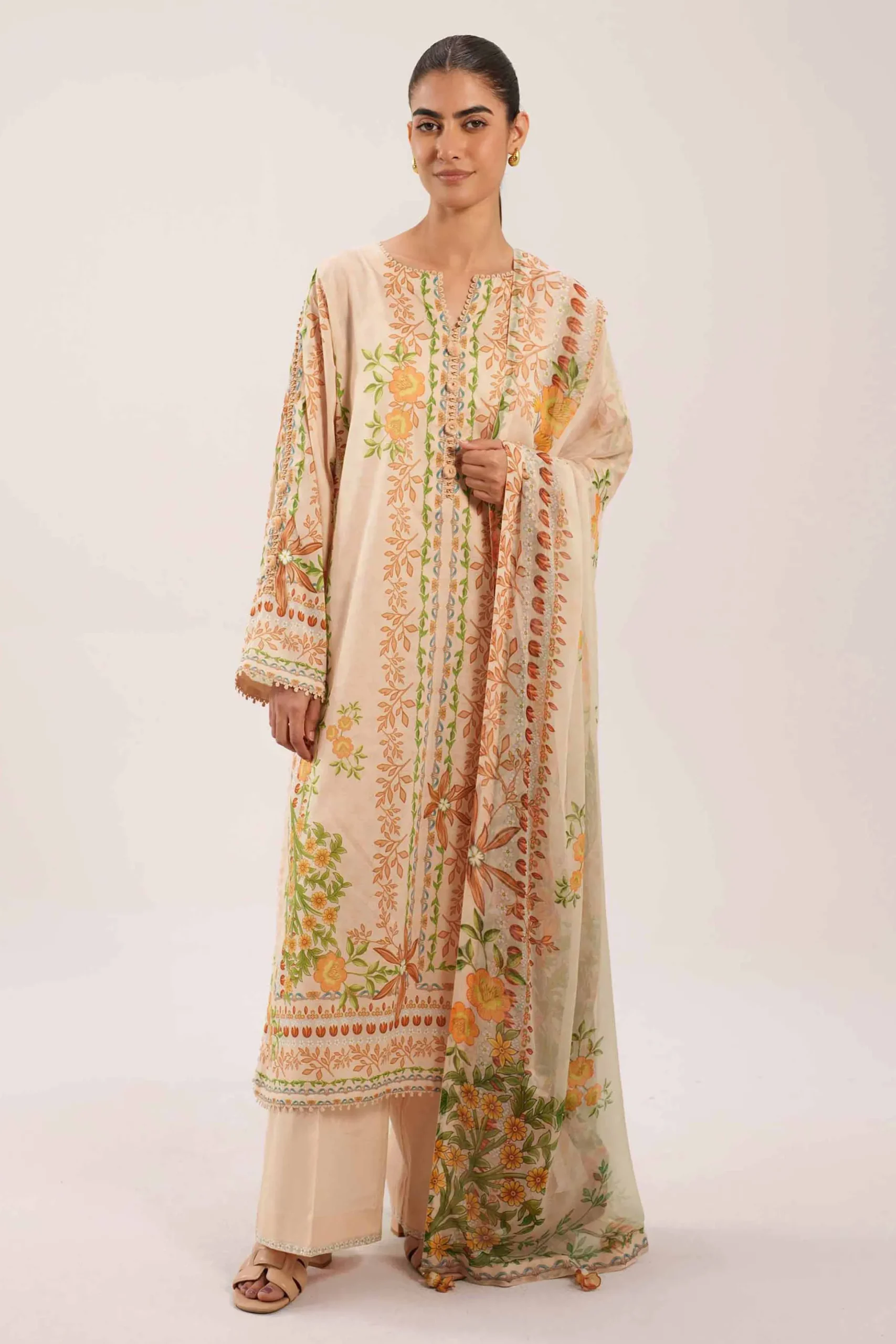 3 Piece - Digital Printed Suit - 42601157