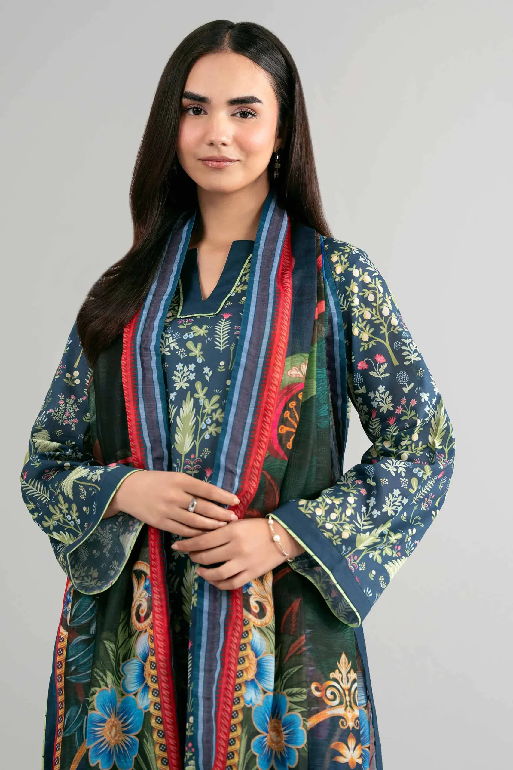 3 Piece - Digital Printed Suit - 42601495