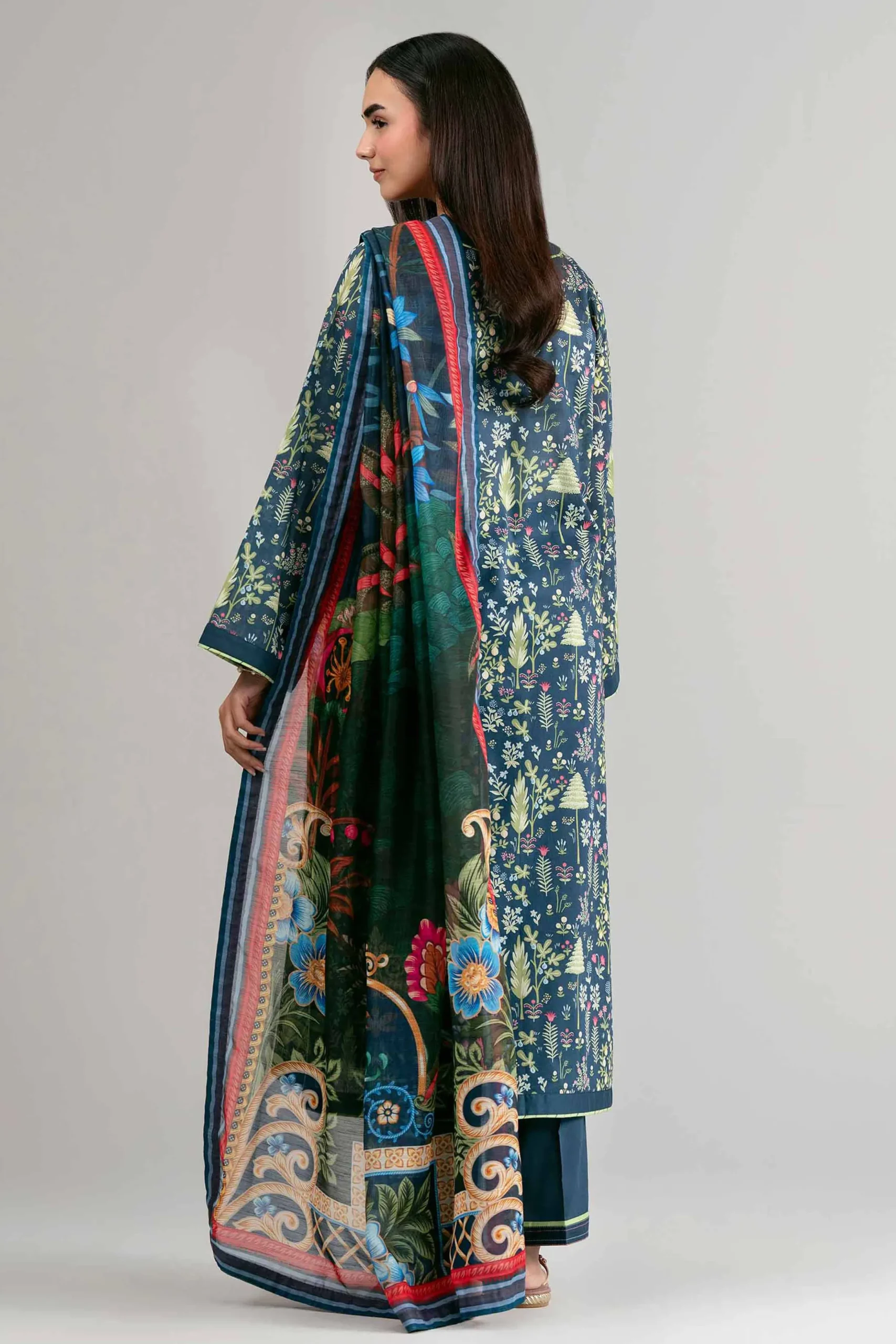 3 Piece - Digital Printed Suit - 42601495