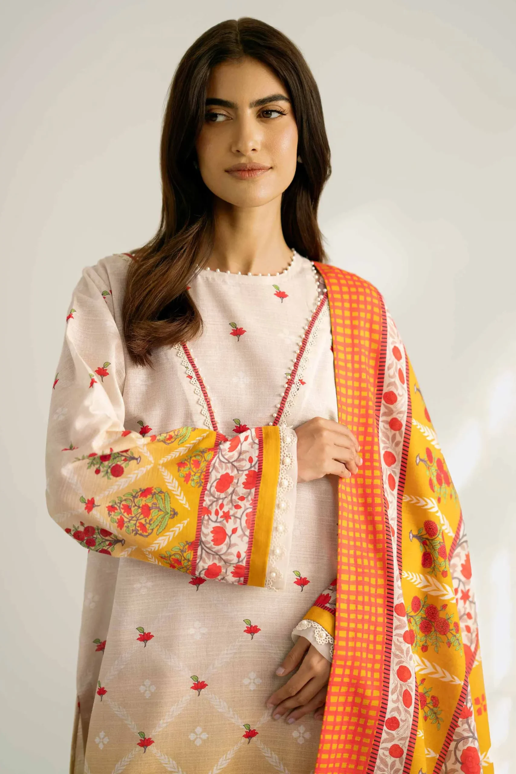 3 Piece - Digital Printed Suit - 42502416