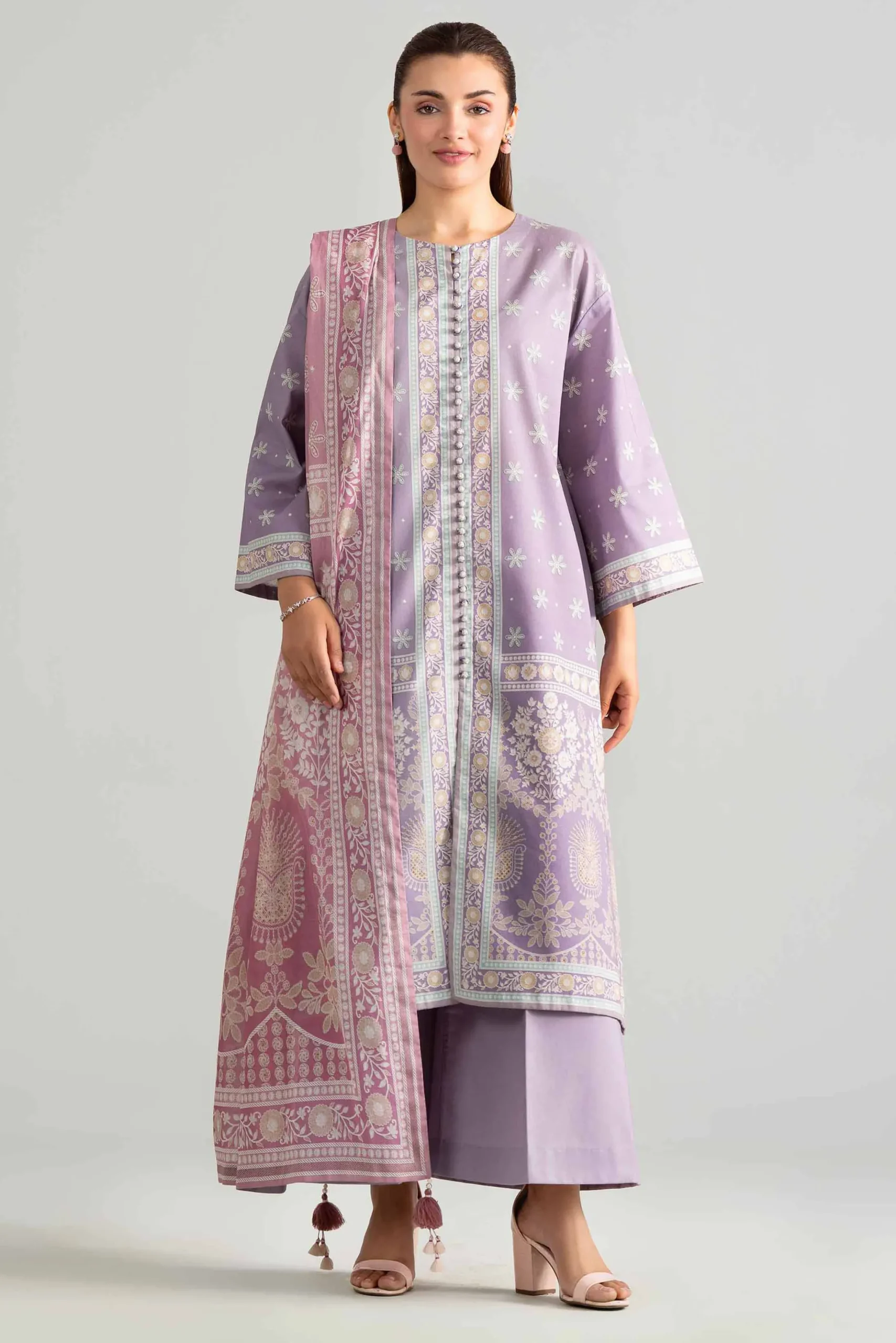 3 Piece - Digital Printed Suit - 42601851