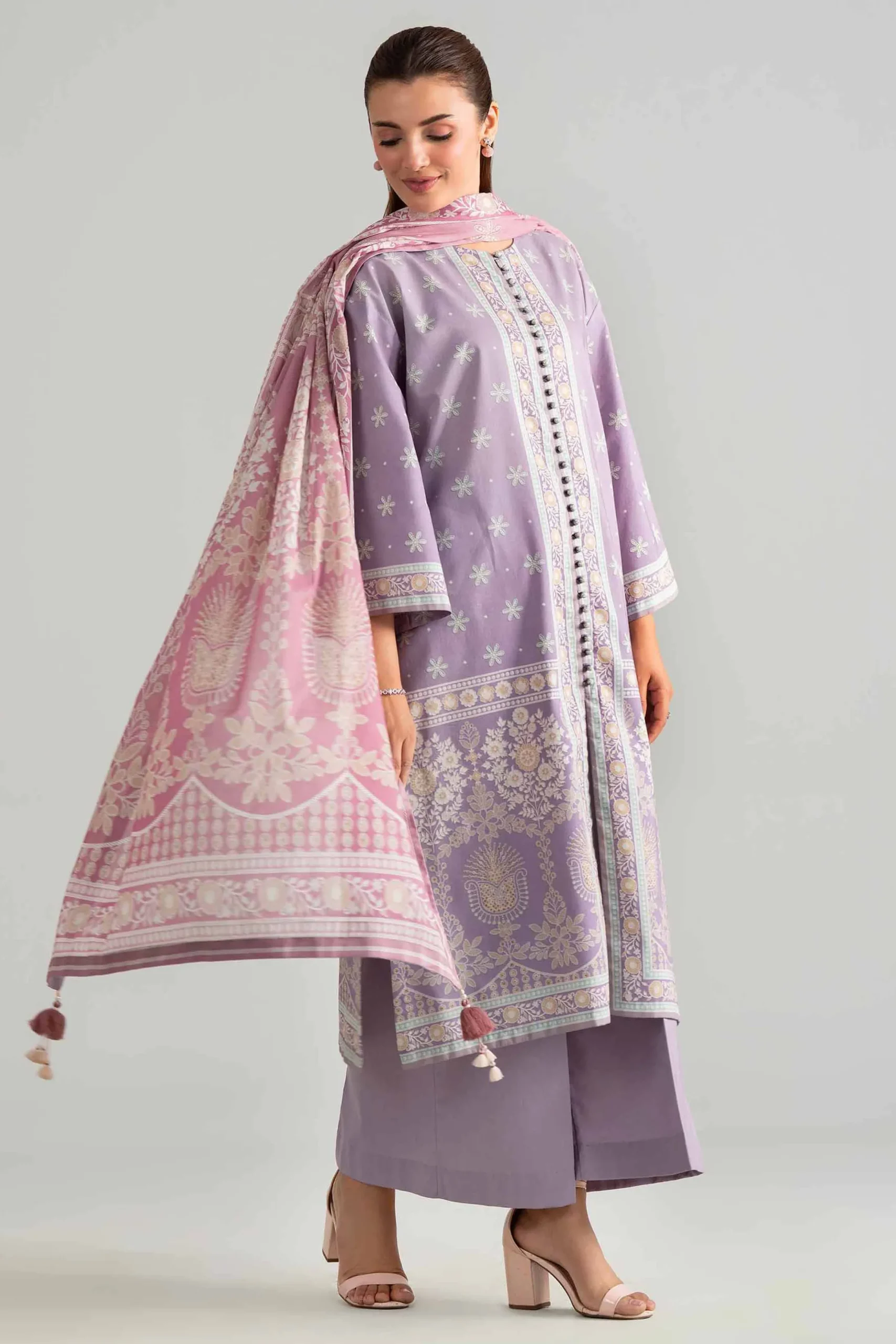 3 Piece - Digital Printed Suit - 42601851