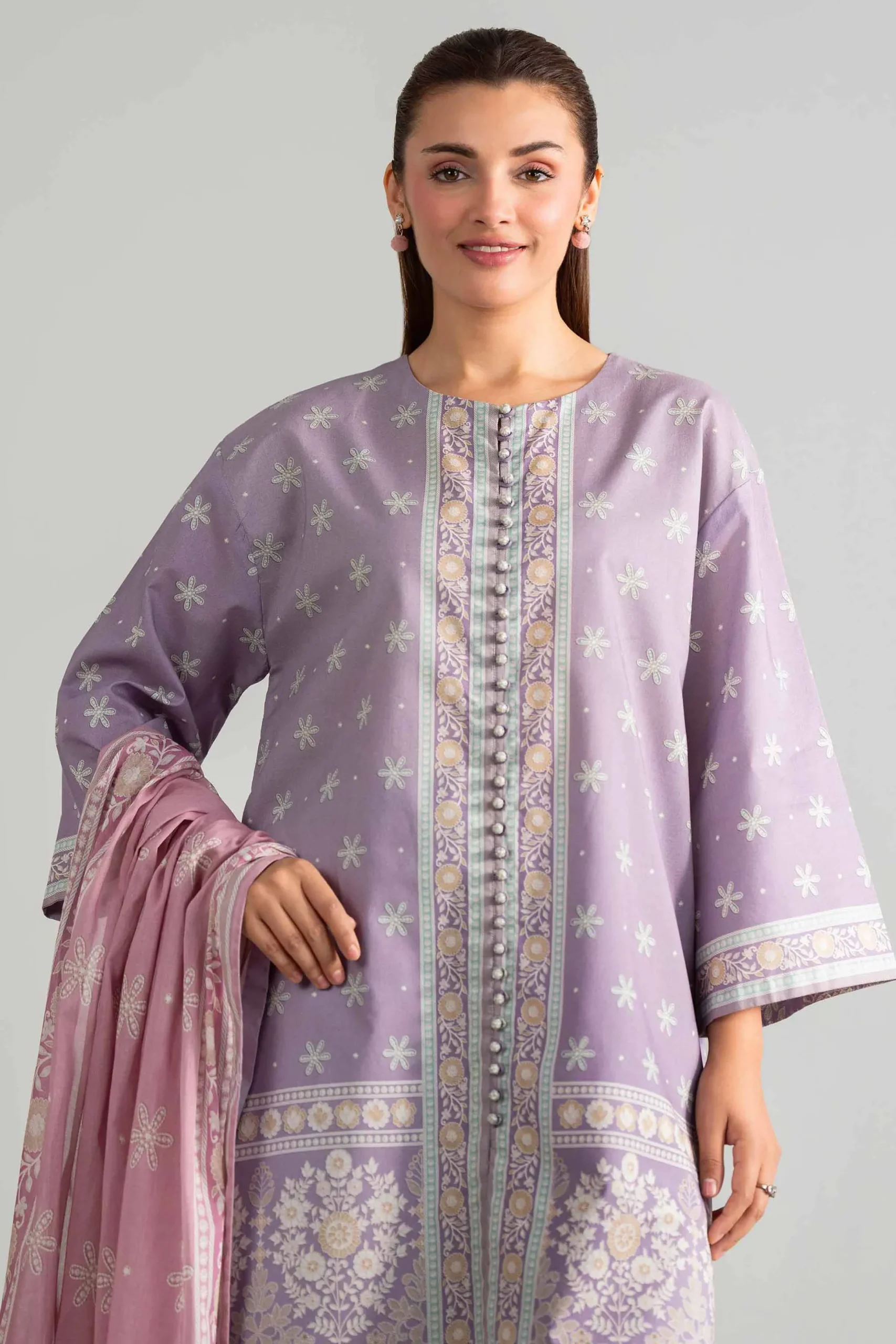 3 Piece - Digital Printed Suit - 42601851
