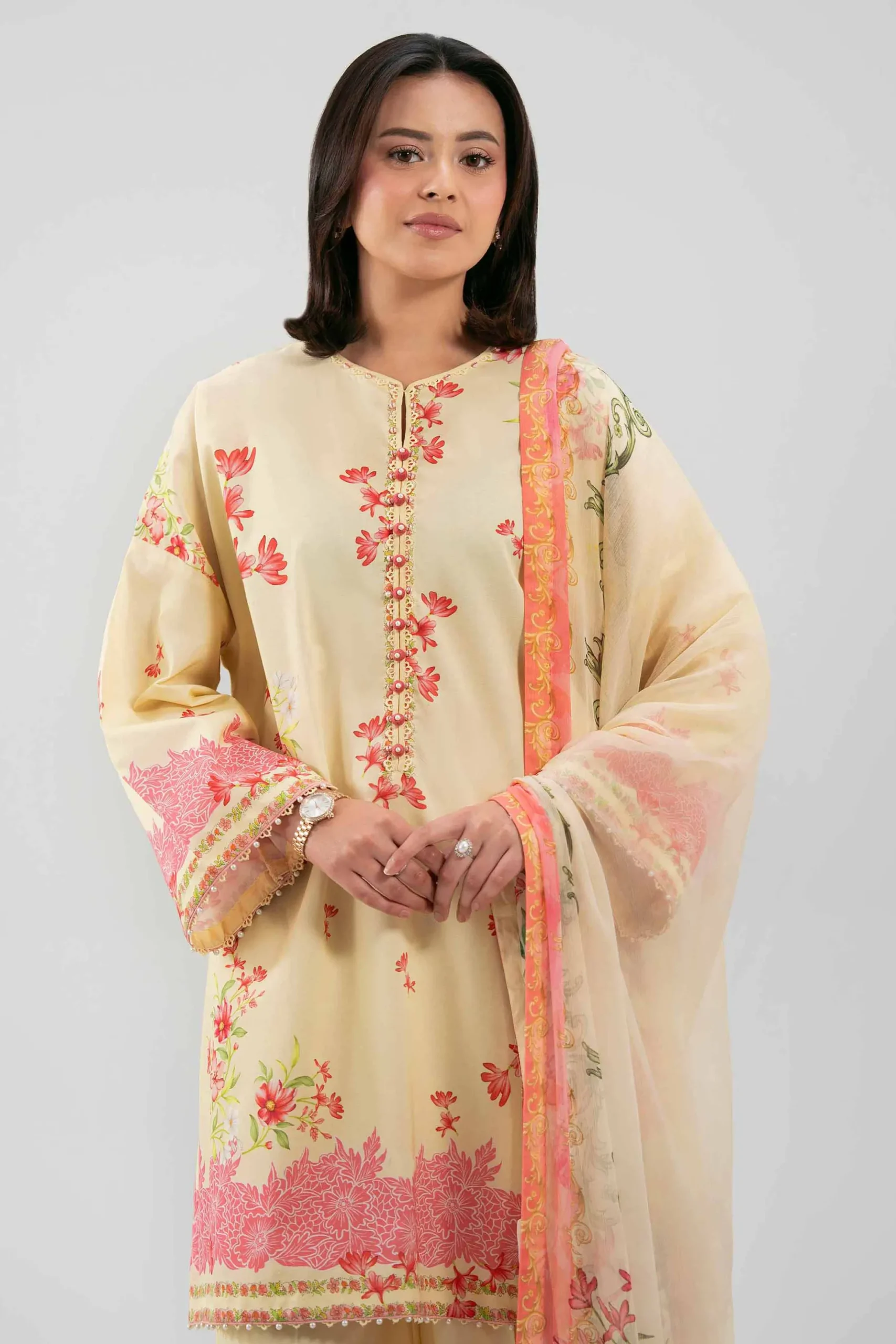3 Piece - Digital Printed Suit - 42601155