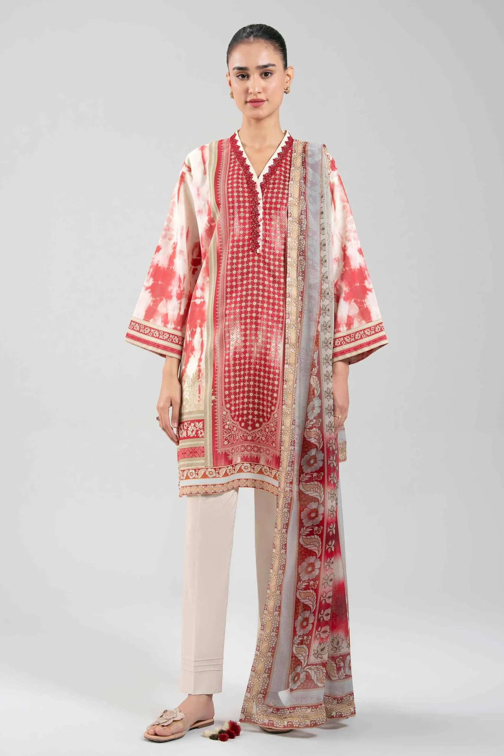 3 Piece - Digital Printed Suit - 42601244