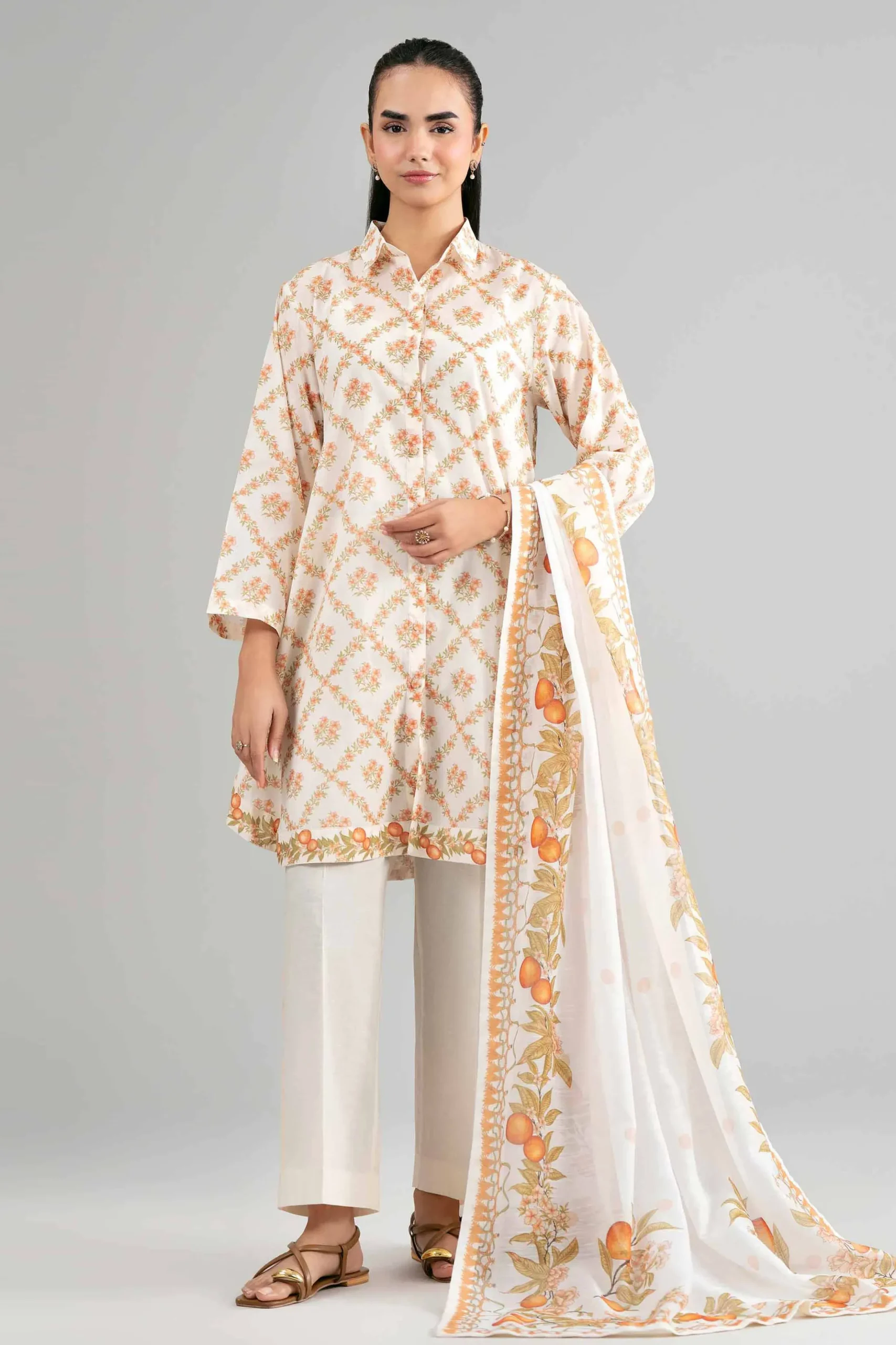 3 Piece - Digital Printed Suit - 42601501