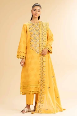 3 Piece - Dyed Embroidered Suit - 42501100