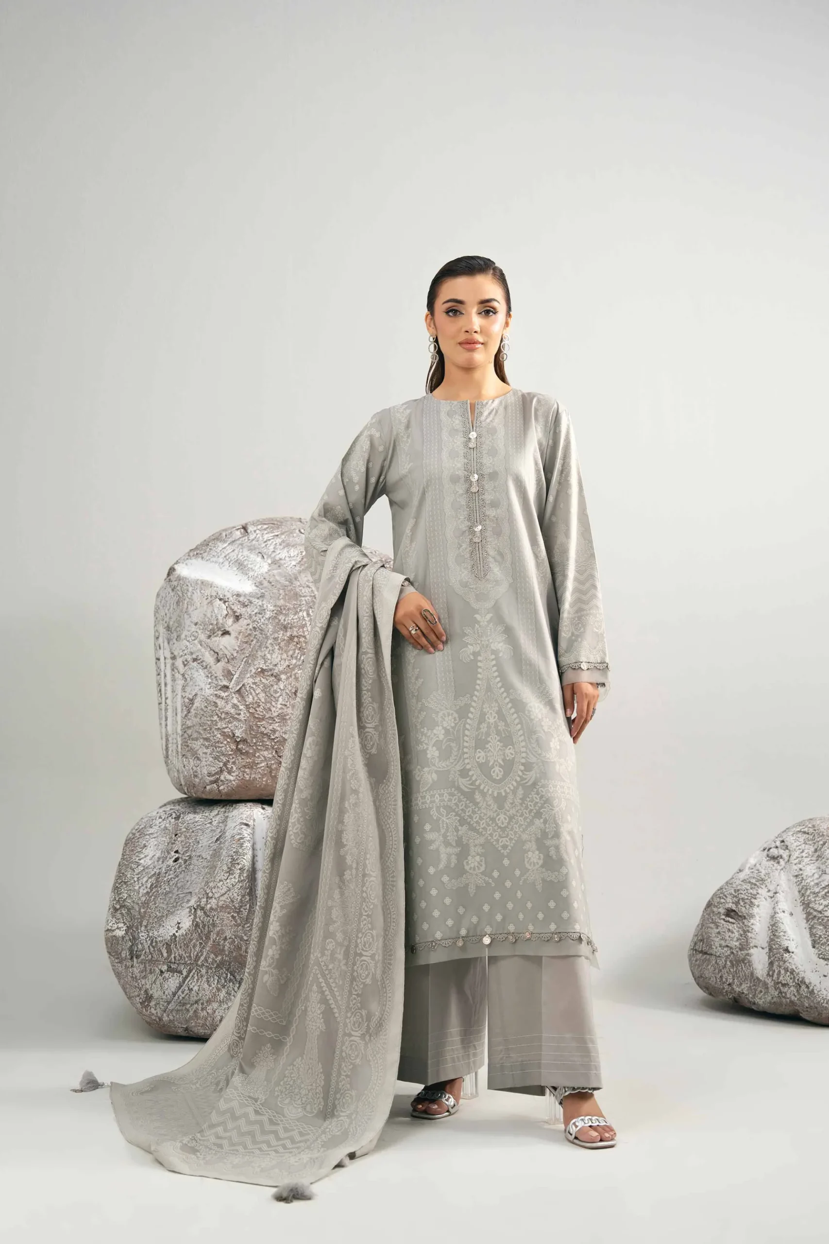 3 Piece - Dyed Jacquard Suit - 42502043