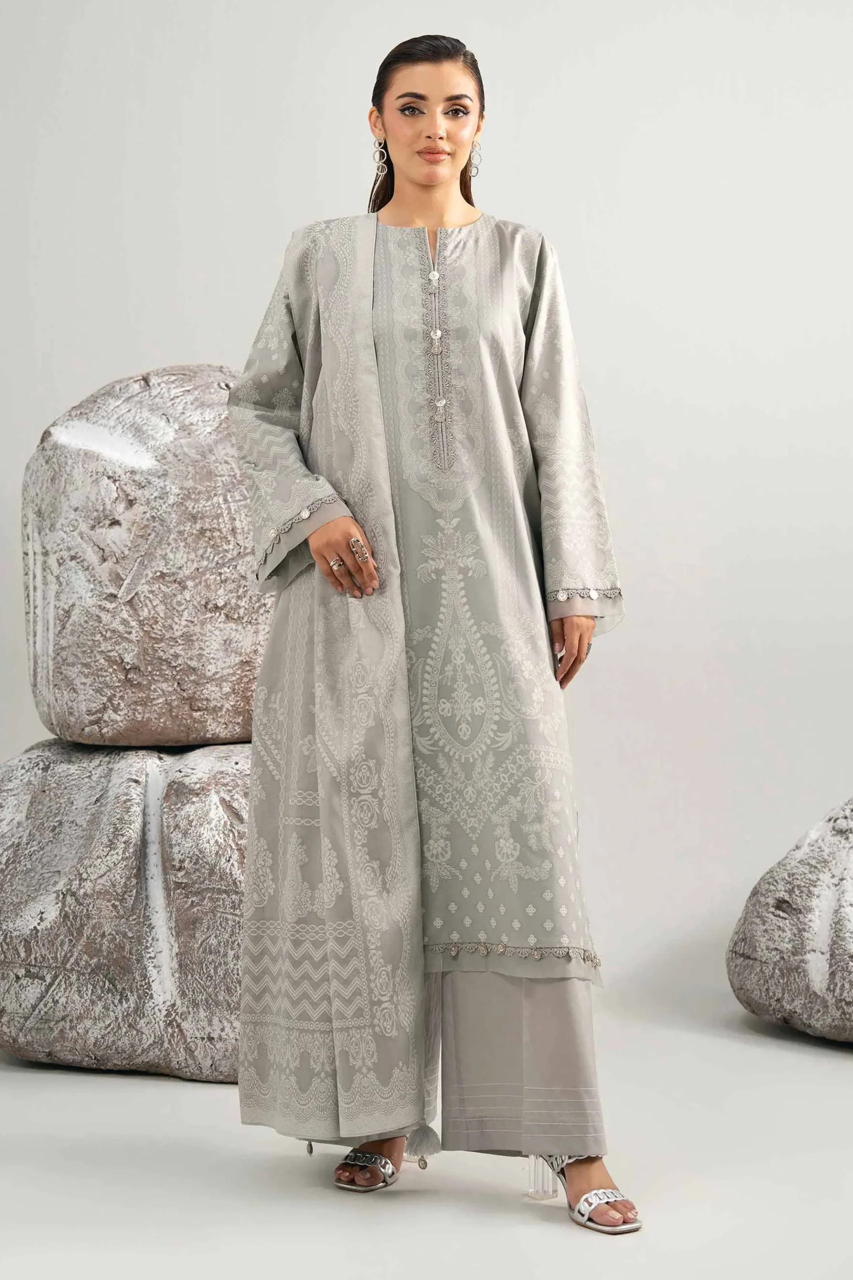 3 Piece - Dyed Jacquard Suit - 42502043