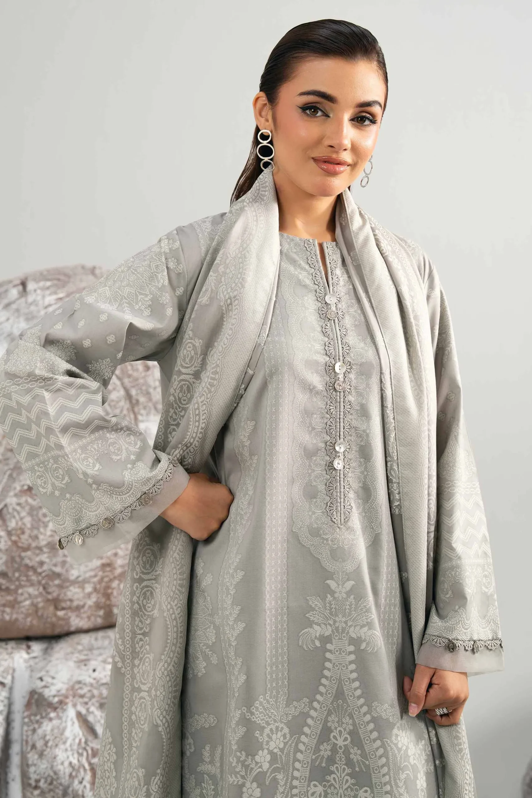 3 Piece - Dyed Jacquard Suit - 42502043