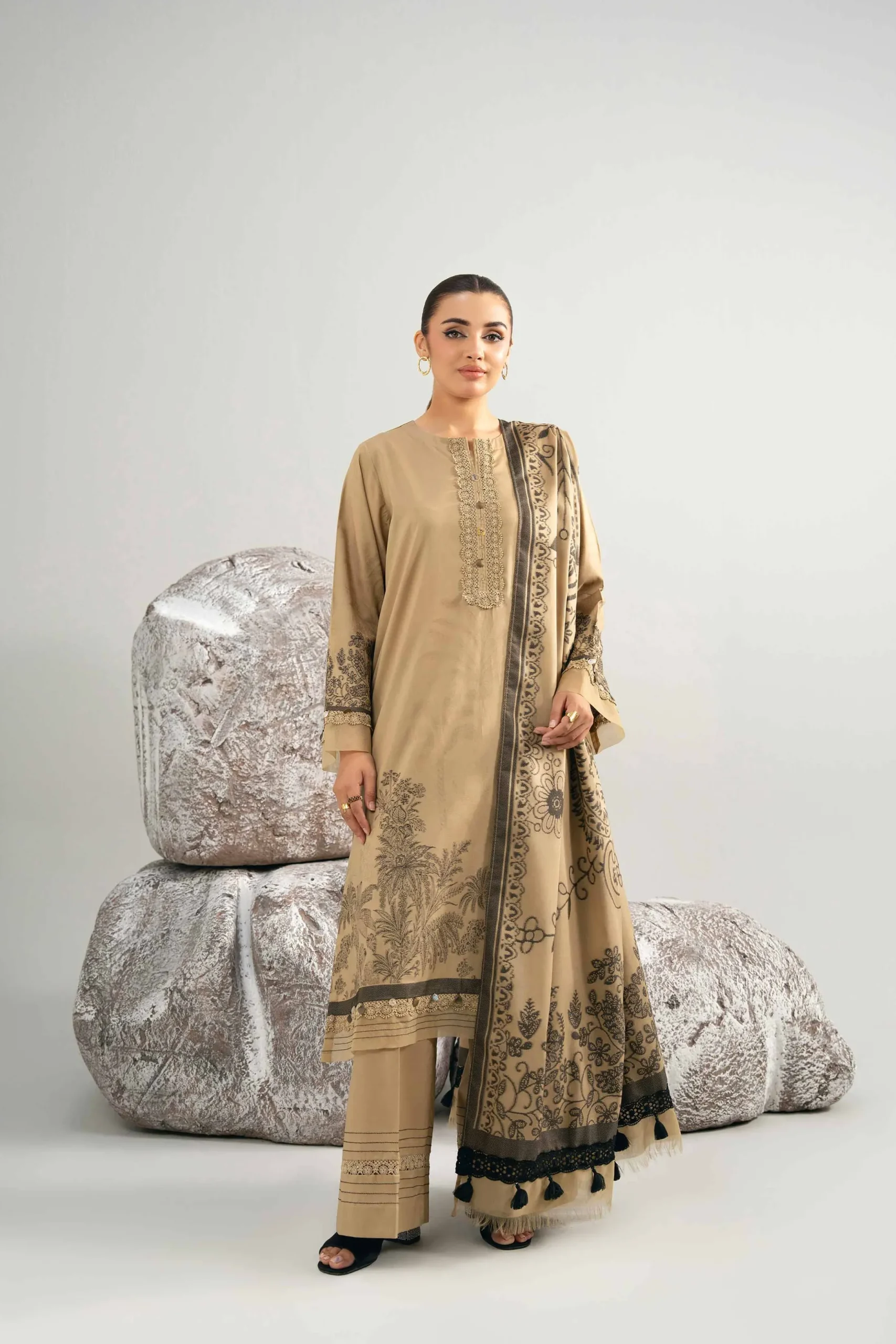 3 Piece - Dyed Jacquard Suit - 42502040
